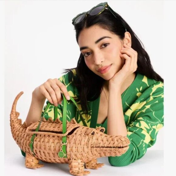 kate spade Handbags - kate spade | Swamped Wicker 3d Alligator Bag